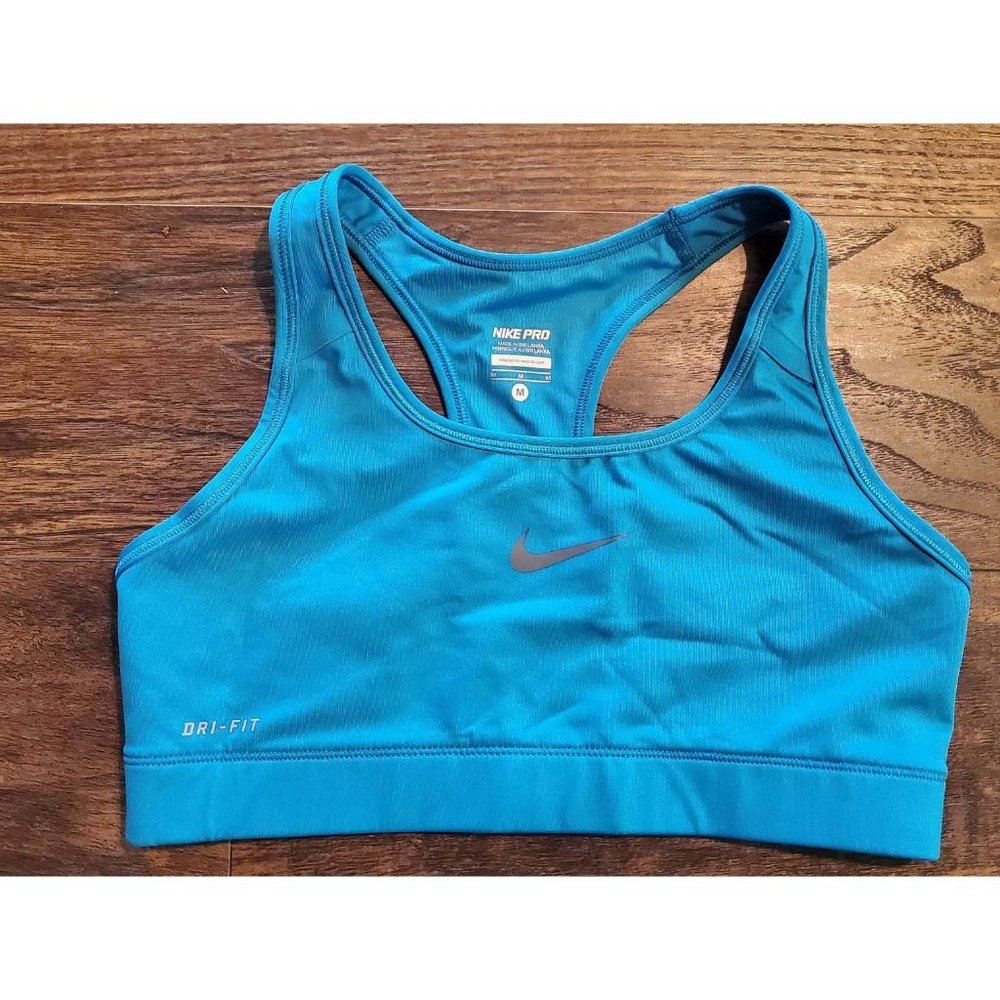 NIKE PRO Sports Bra - Size Medium (teal)